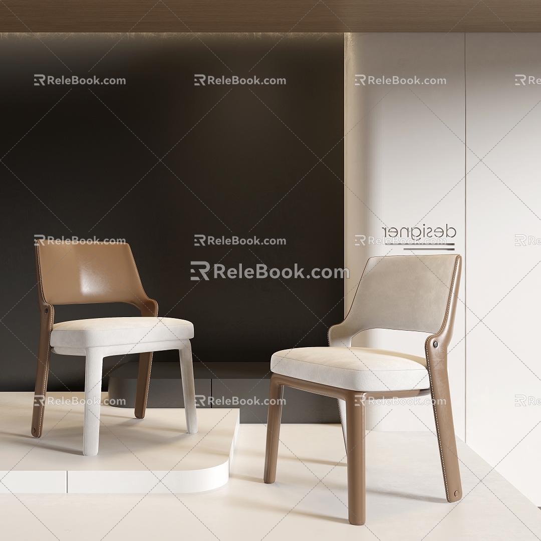 Minotti single chair 3d model