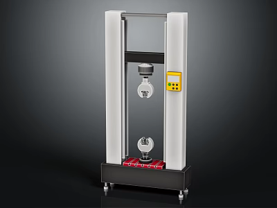 Universal Material Testing Equipment With Vertical Frame And Digital Control Panel 3d model