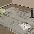 Modern Carpet 3d model