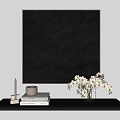 Black Wall Decorative Painting 3d model