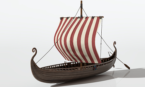 European-style pirate ship 3d model