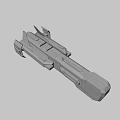 Futuristic Sci-Fi Spaceship With Geometric Design Metallic Surface And Advanced Aerodynamic Structure