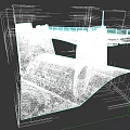 Reinforced Concrete Bridge With Railing Piers Sloped Sections And Dam Structure