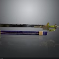 Antique Decorative Sword With Metal Blade Purple Velvet Scabbard And Gold Green Hilt