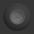 White Light Bulb With Smooth Exterior And Shiny Metal Base On Dark Gray Background