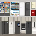 Refrigerators and Freezers in Various Colors and Styles Including Beverage Display Coolers and Upright Models