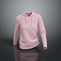 Pink Hoodie With Drawstring Design Soft Comfortable Fabric For Casual Wear