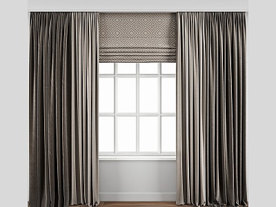 Curtain Fabric Curtain 3d model