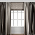 Curtain Fabric Curtain 3d model