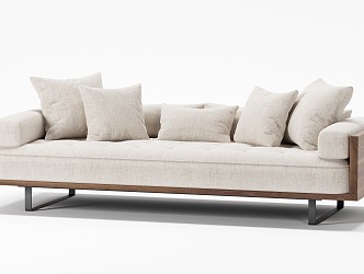 modern double sofa 3d model