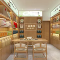Modern Tobacco And Alcohol Store Interior With Shelves Refrigerators And Product Displays