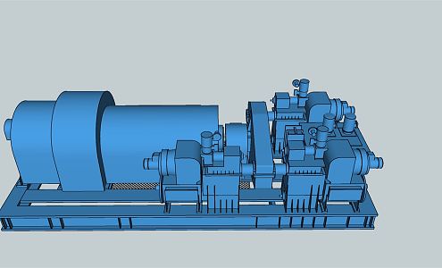 modern winch 3d model