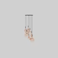 Modern Copper Ceiling Lights With Stylish Multiple Bulb Design For Home Interior Decor