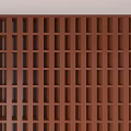 Brown Wooden Grid Wall Panel with Uniform Square Lattice Design 3d model