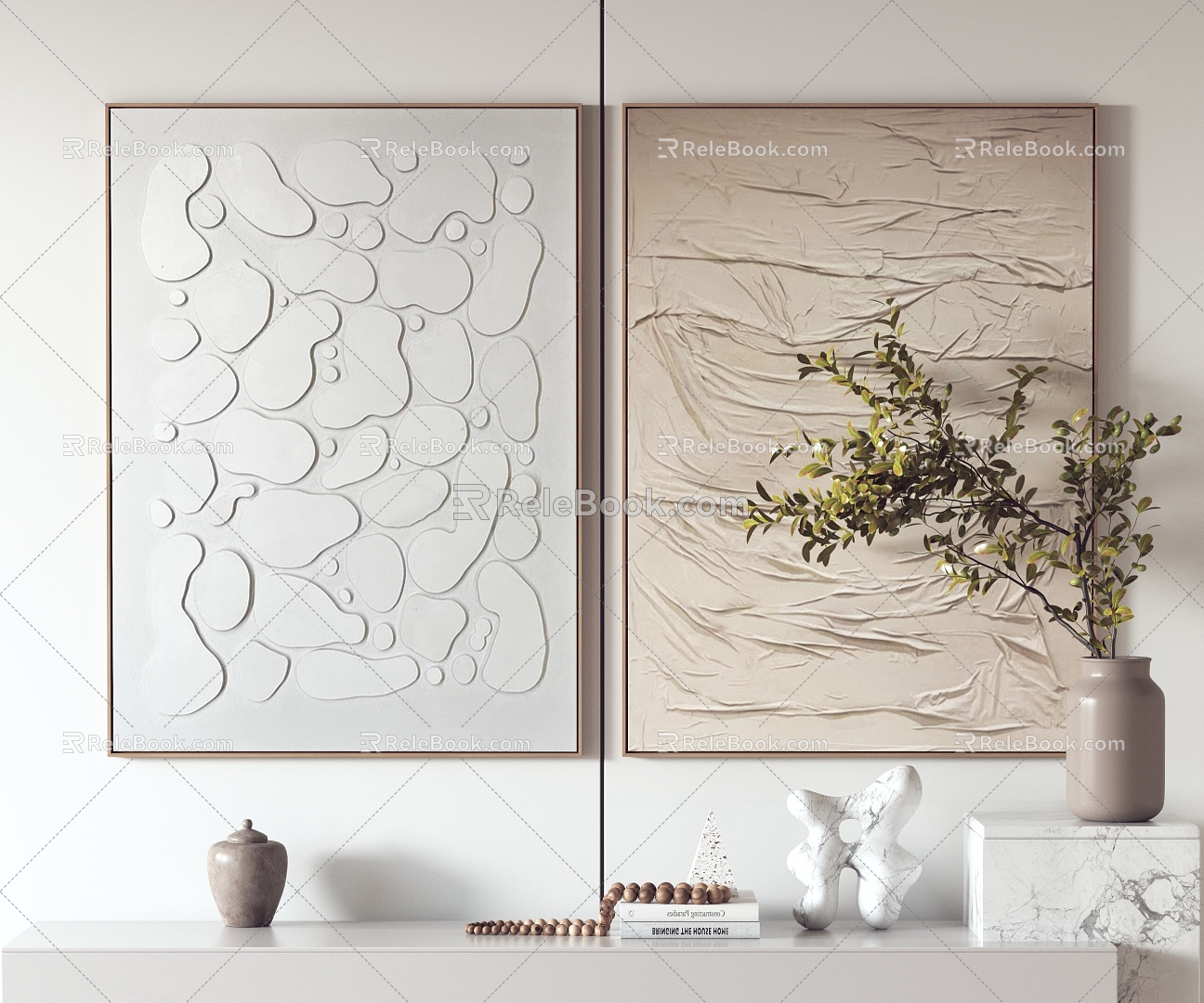 Modern Decorative Painting Hanging Painting 3d model