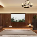 Cozy Warm Toned Hotel Guest Room With Wooden Wainscoting Retro Lighting And Soft Comfortable Bedding