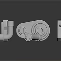 Durable Metal Mechanical Parts Including Lever Connector And Fastener Components