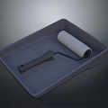 Hardware Paint Tools Including Roller Tray And Handle For Professional Painting Use 3d model
