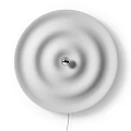 Modern Minimalist White Round Wall Lamp With Wavy Pattern for Home Interior 3d model