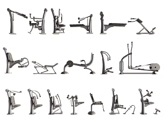 Fitness equipment Sports equipment Public facilities 3d model