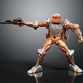Modern Game Character Sci-Fi Warrior Future Warrior Super Soldier Magic Warrior 3d model