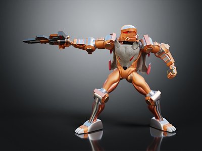 Modern Game Character Sci-Fi Warrior Future Warrior Super Soldier Magic Warrior 3d model