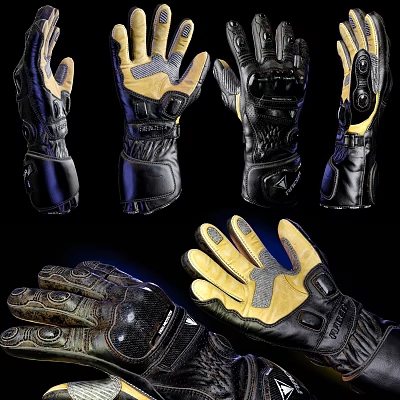 Modern Gloves Sport Gloves 3d model Modern Gloves Sport Gloves 3d model