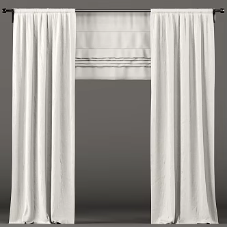 Modern curtain roller shutter 3d model