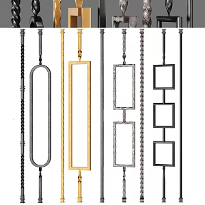 Modern Railing 3d model