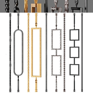 Modern Railing 3d model