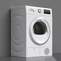 Bosch White Front Loading Washing Machine Featuring Digital Control Panel And Modern Design