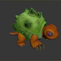 Turtle Cartoon Turtle Snapping Turtle Chickbill Turtle Reptile Cold Blooded Animal Reptile Class 3d model