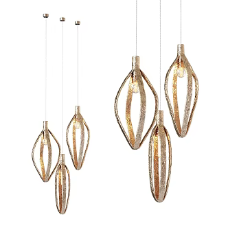 Small chandelier restaurant chandelier lamps 3d model
