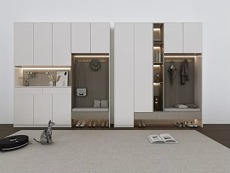 Modern shoe cabinet 3d model