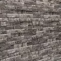 Gray Stone Brick Wall With Neatly Arranged Bricks And Natural Surface Texture 3d model