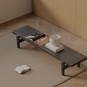 Modern shoe changing stool 3d model