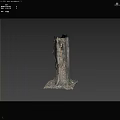 Tree Pit With Square Base And Natural Ground Cover Around Tree Trunk