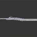 Futuristic Water Transport Vehicle With Sleek Silver Exterior And Yellow Accents