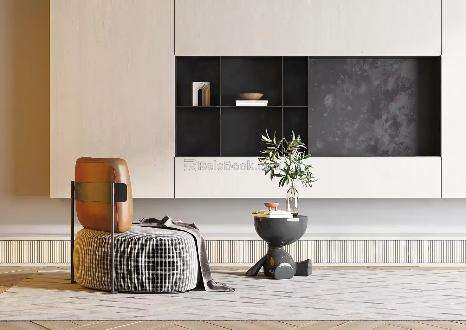 Modern single sofa 3d model