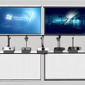 Modern Projector Curtain Combination 3d model