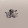 Silver Metal Decorative Ornaments With Cat Leaf And Butterfly Shapes