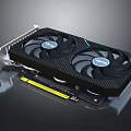 High Performance Graphics Card Featuring Dual Turbo Fans Carbon Fiber Design And PCIe 4.0 Interface