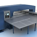 Hydraulic Punching Machine With Large Worktable And Control Panel For Industrial Use