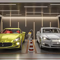 Modern Garage 3d model
