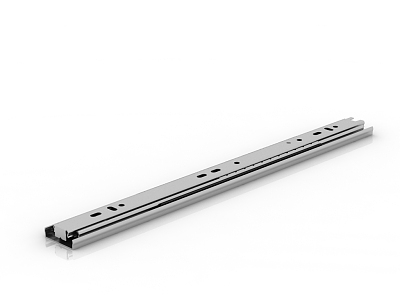 Modern three-section slide rail 3d model