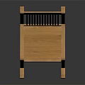 Modern Wooden Rocking Chair with Slatted Back and Armrests Light Wood Design