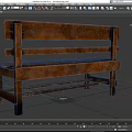 Vintage Rustic Wooden Bench with Backrest and Plank Design for Indoor Outdoor