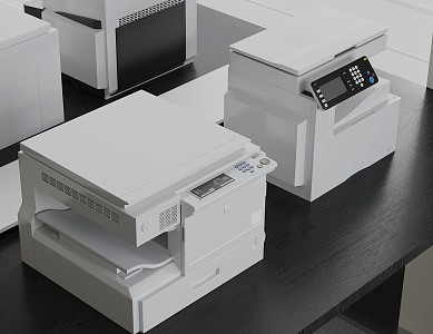 Modern intelligent printer 3d model