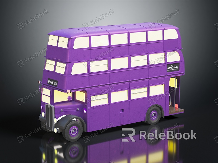 modern bus multi-storey bus three-storey bus metro bus model