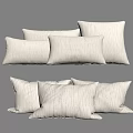 Light Beige Textured Decorative Pillows Collection For Sofa And Bedroom Decor